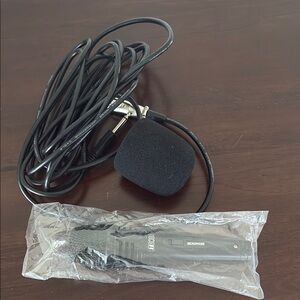 Black Wired Microphone with Cable